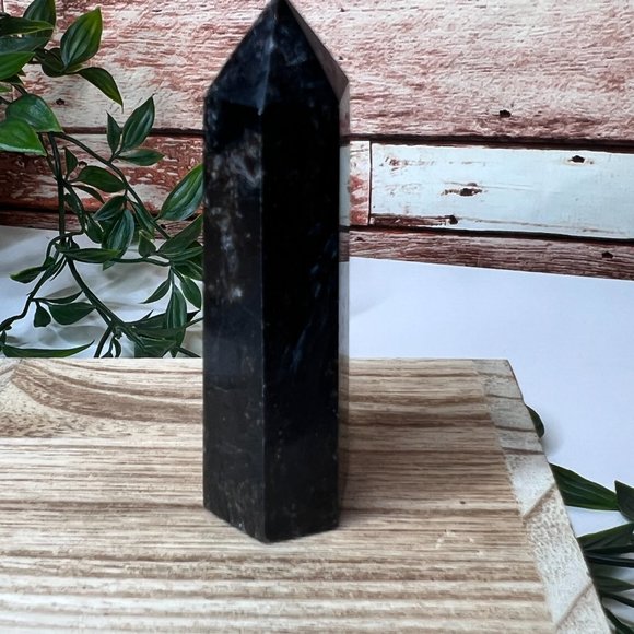 Natural Spiritual Astrophyllite Tower, Reiki Chakra Crystal Tower - Picture 8 of 10